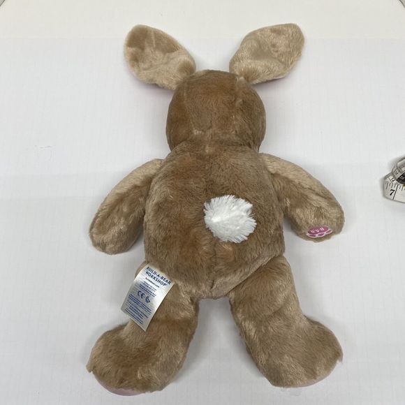 Build A Bear Bunny Rabbit Brown W/Pink Accents & Unicorn Hooded Top 15 inches - Picture 6 of 13